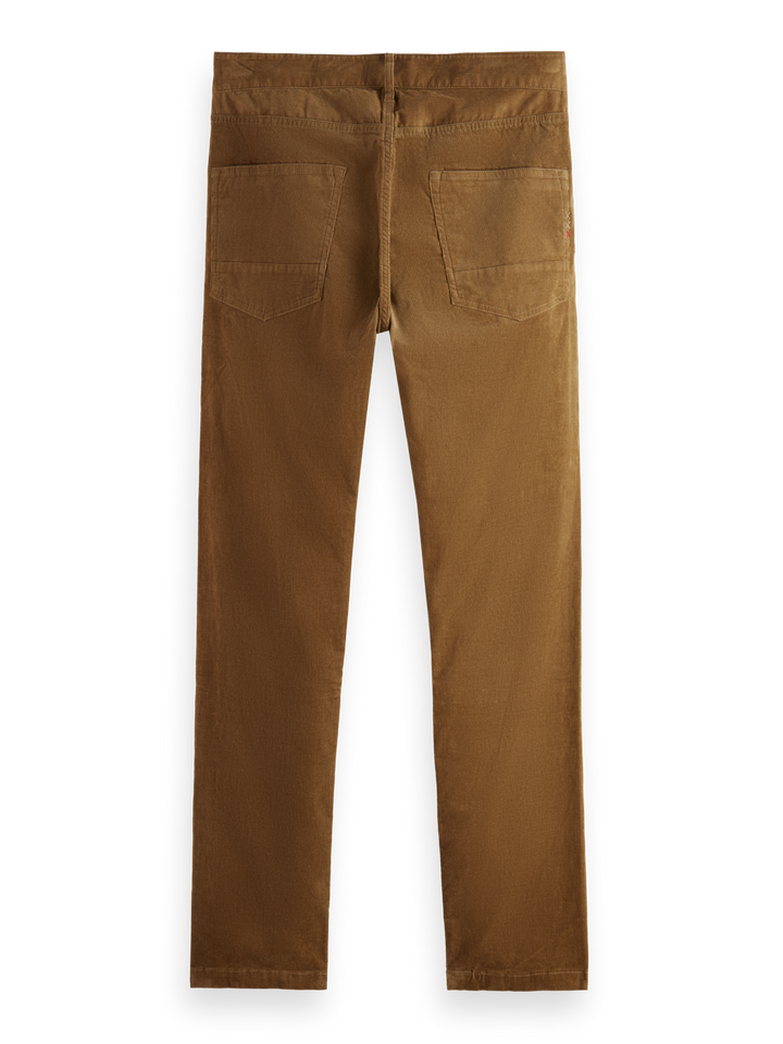 Ralston 5 Pocket Fine Corduroy Pant in Taupe | Buster McGee