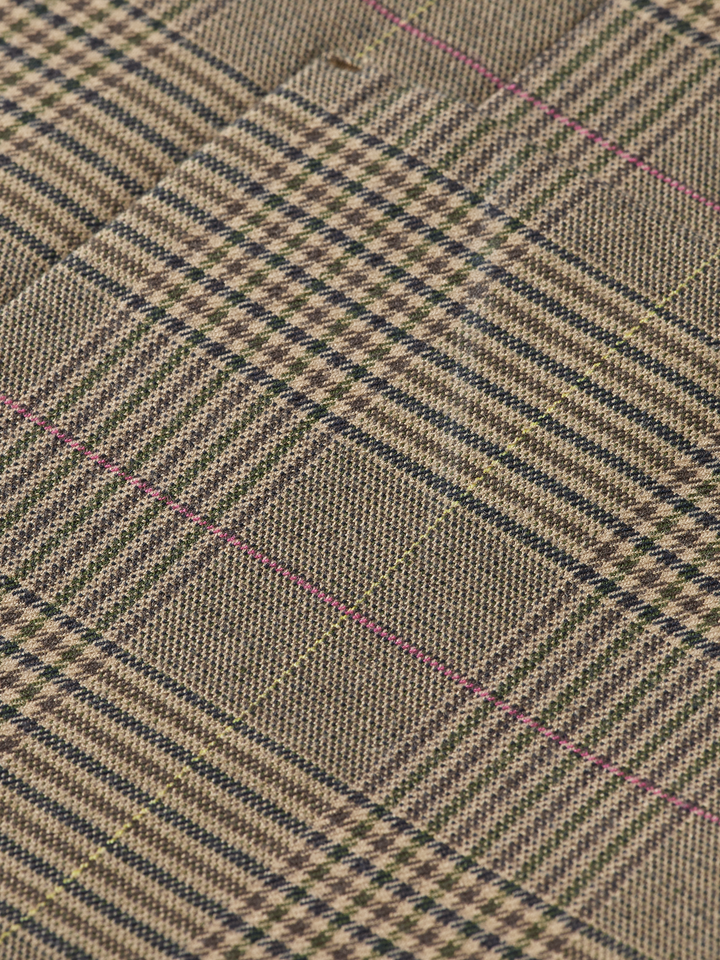 Classic Yarn Dyed Check Blazer in Taupe Check