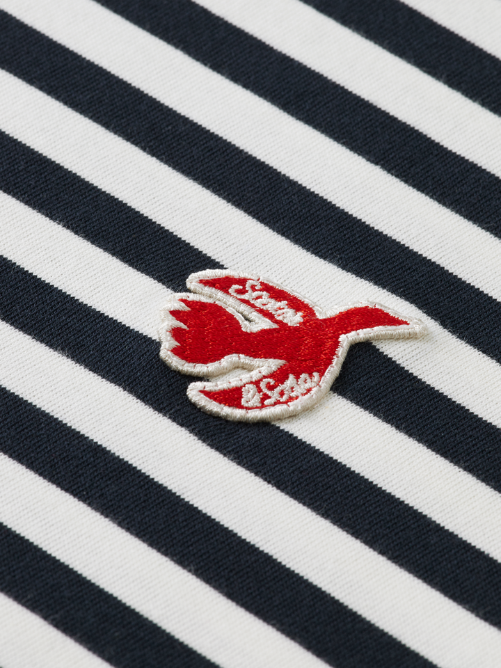 Free Spirit Peace Bird Striped Tee in Night Stripe | Buster McGee