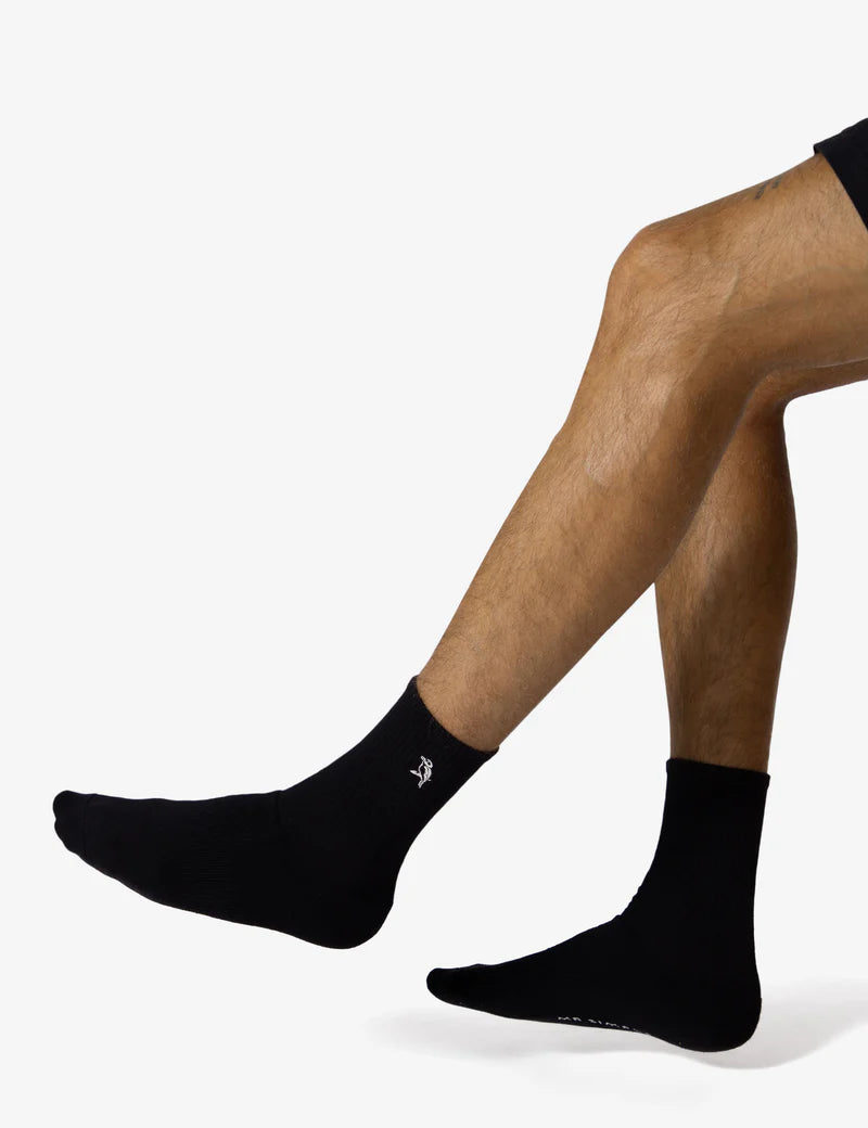 Mr Simple Mister Sock 3 Pack in Black | Buster McGee