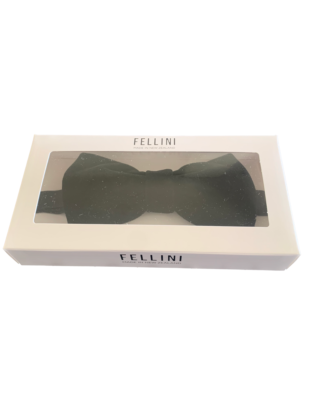 Fellini - Silk Blend Velvet Bow Tie in Black | Buster McGee