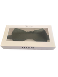 Fellini - Silk Blend Velvet Bow Tie in Black | Buster McGee