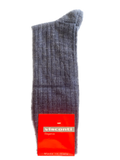 Visconti - Rib Wool-Blend Socks in Navy | Buster McGee