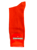 Visconti - Rib Wool-Blend Socks in Nectarine | Buster McGee