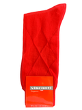Visconti - Argyle Cotton Blend Socks in Red | Buster McGee