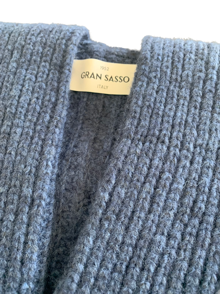 Gran Sasso - Wool Blend Cardigan in Blue | Buster McGee
