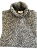 Gran Sasso - Turtleneck Lambswool Sweater in Grey Fleck | Buster McGee