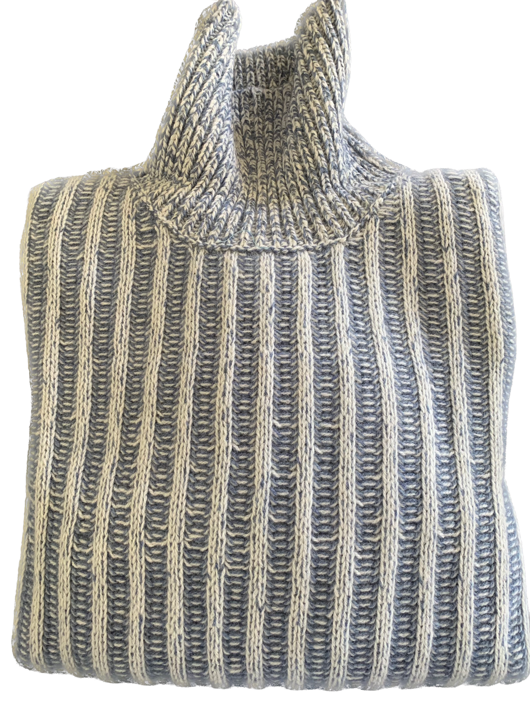 Gran Sasso - Super Geelong Turtle Neck Knit in Blue | Buster McGee