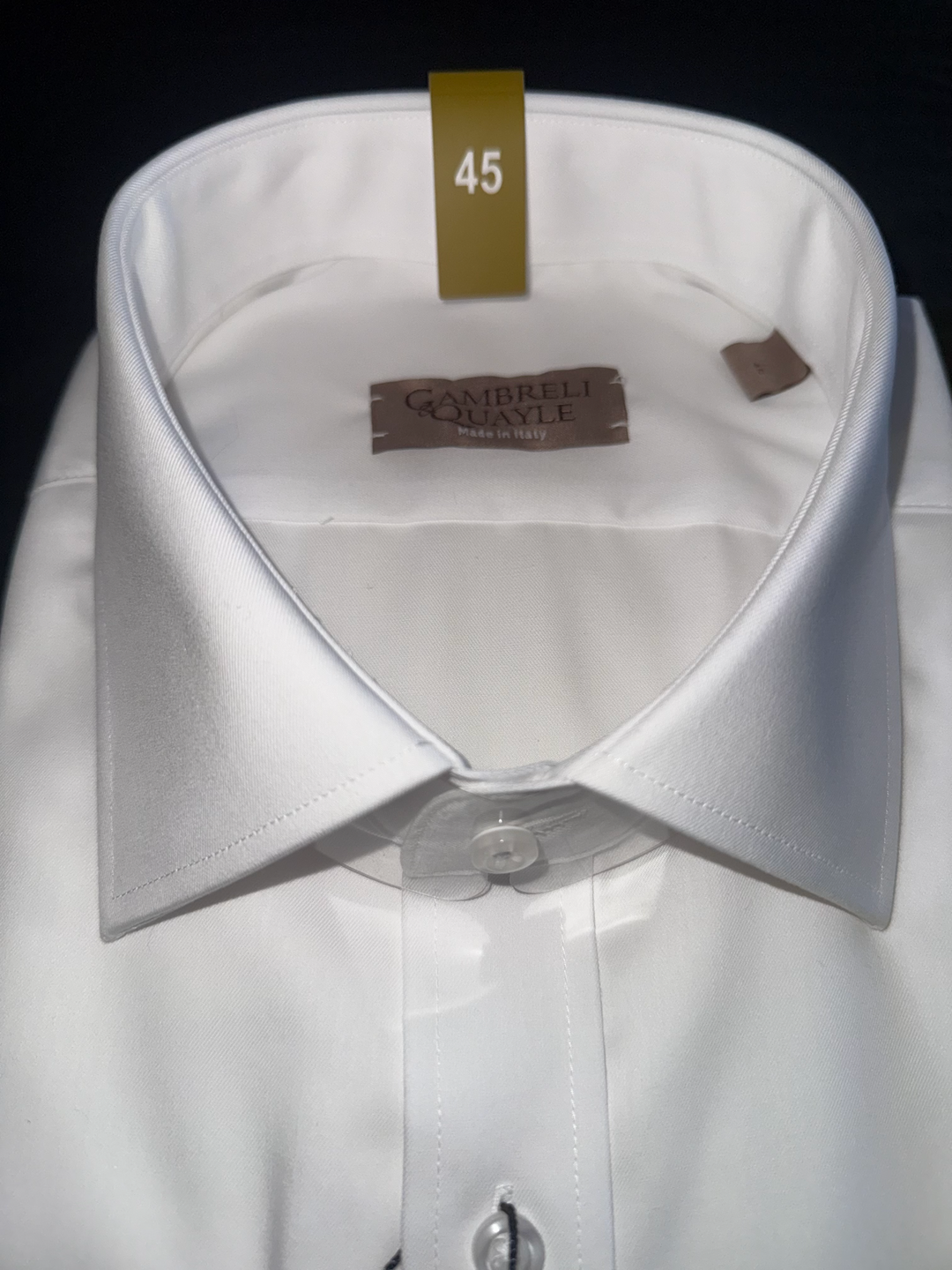 Gambreli & Quayle Men's Cotton Business Shirt in White | Buster McGee