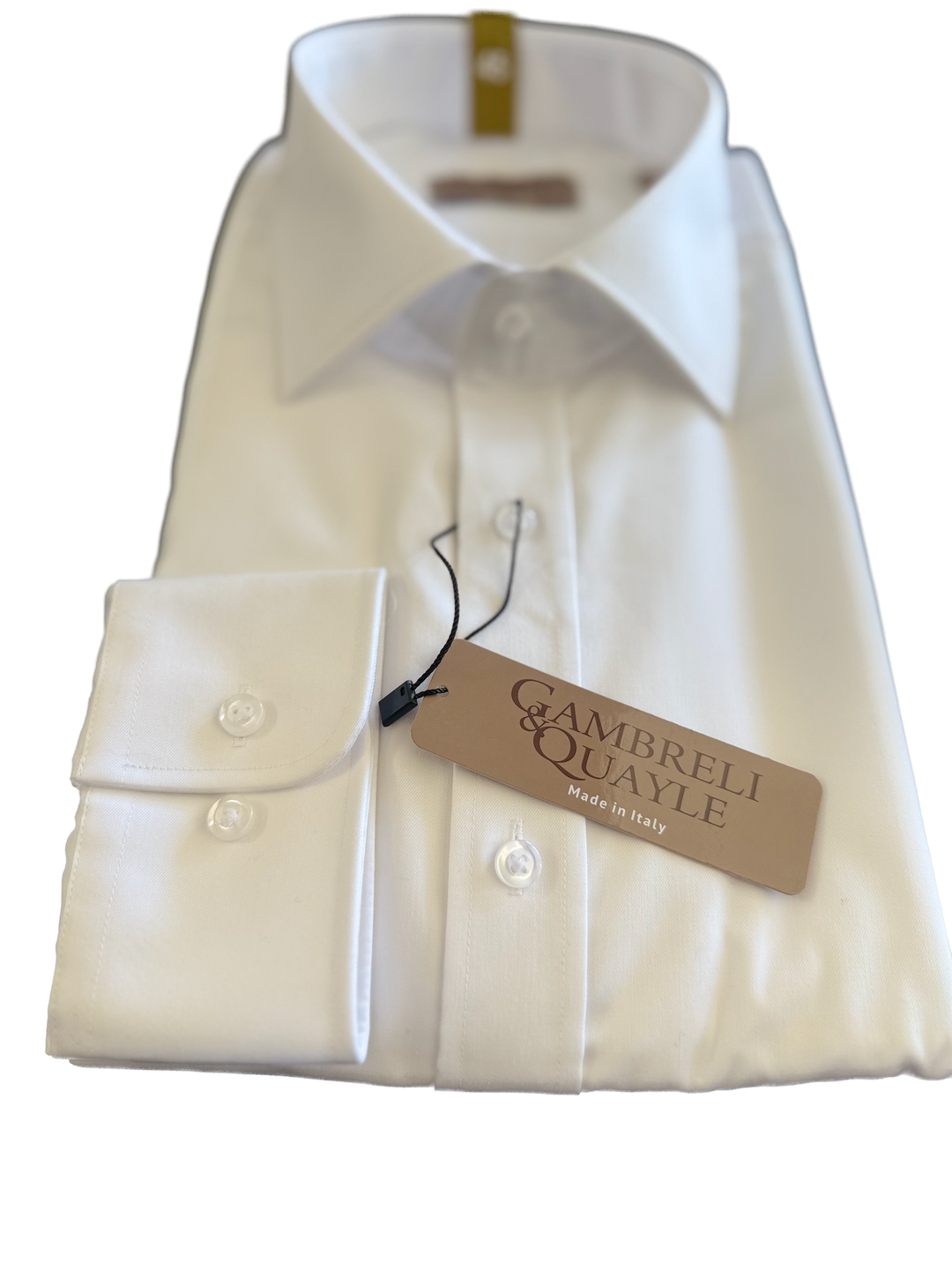 Gambreli & Quayle Men's Cotton Business Shirt in White | Buster McGee