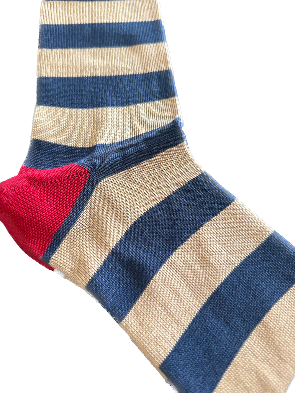 Visconti Block Stripe Cotton Blend Socks in Granato | Buster McGee