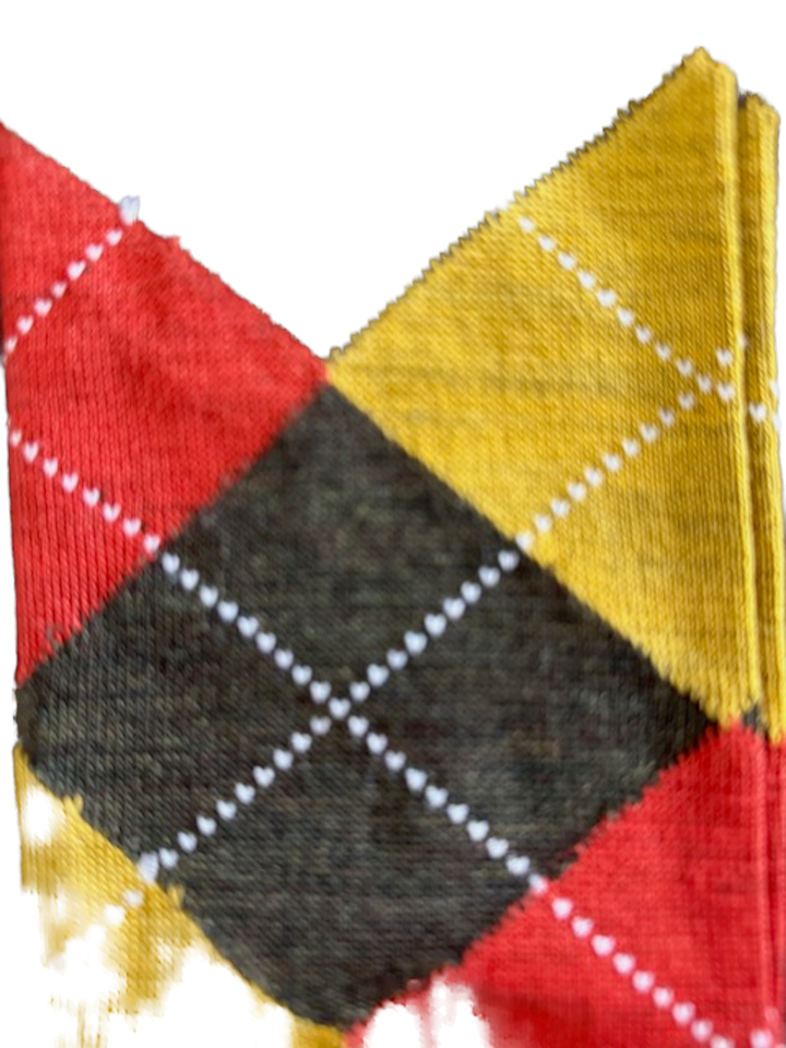 Visconti Argyle Wool Blend Socks in Sottobosco | Buster McGee