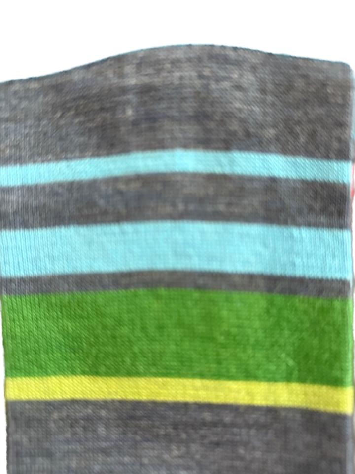 Visconti Striped Wool Blend Socks in Lago | Buster McGee