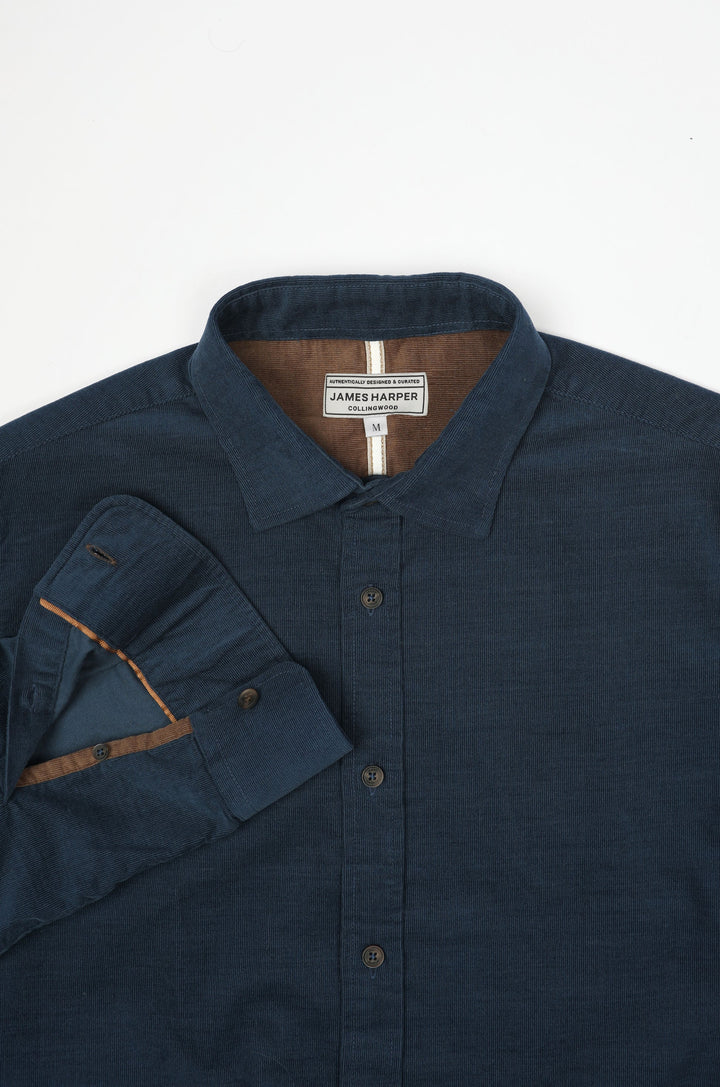 James Harper Corduroy Shirt in Teal | Buster McGee