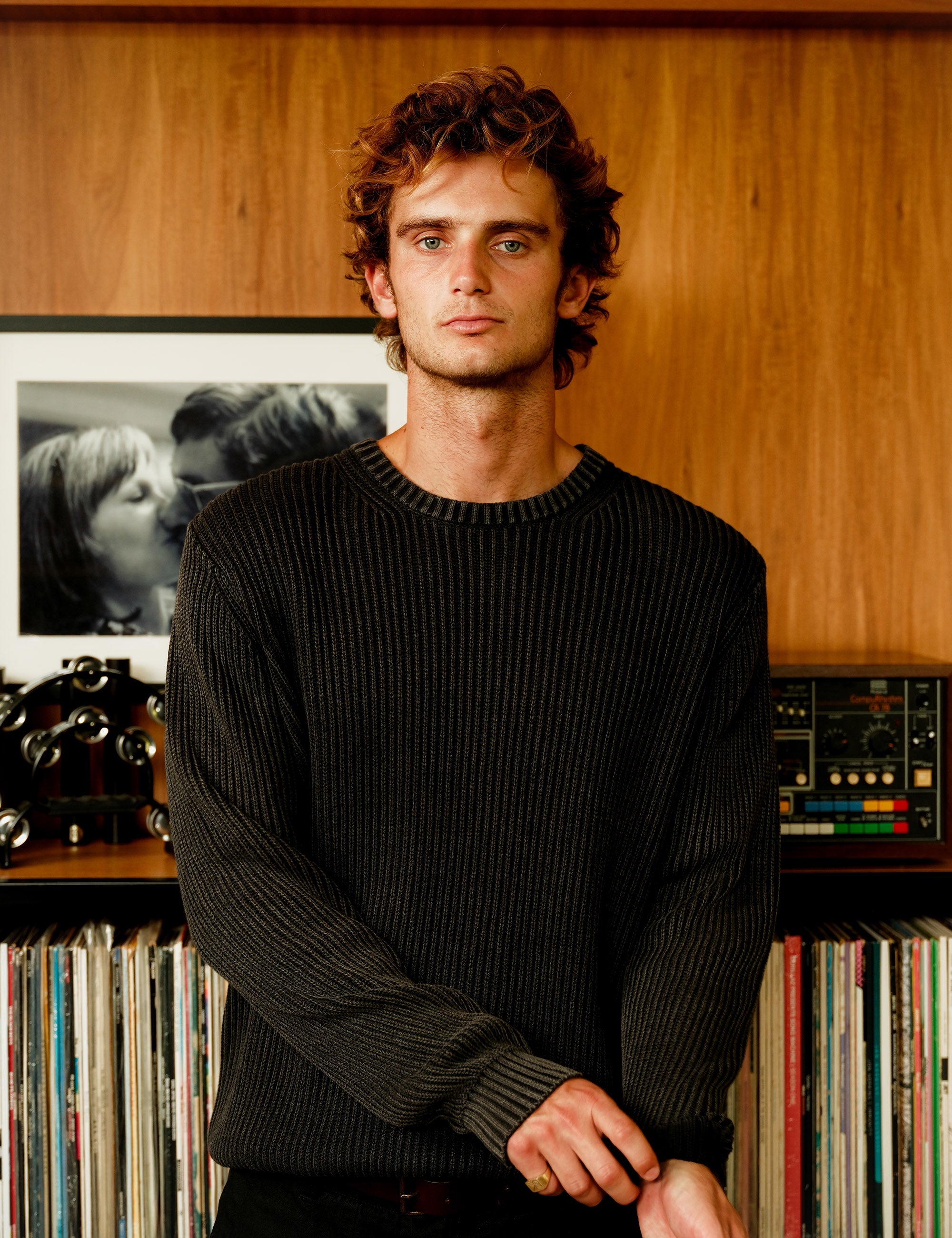 Mr Simple Fisher Chunky Knit in Black | Buster McGee