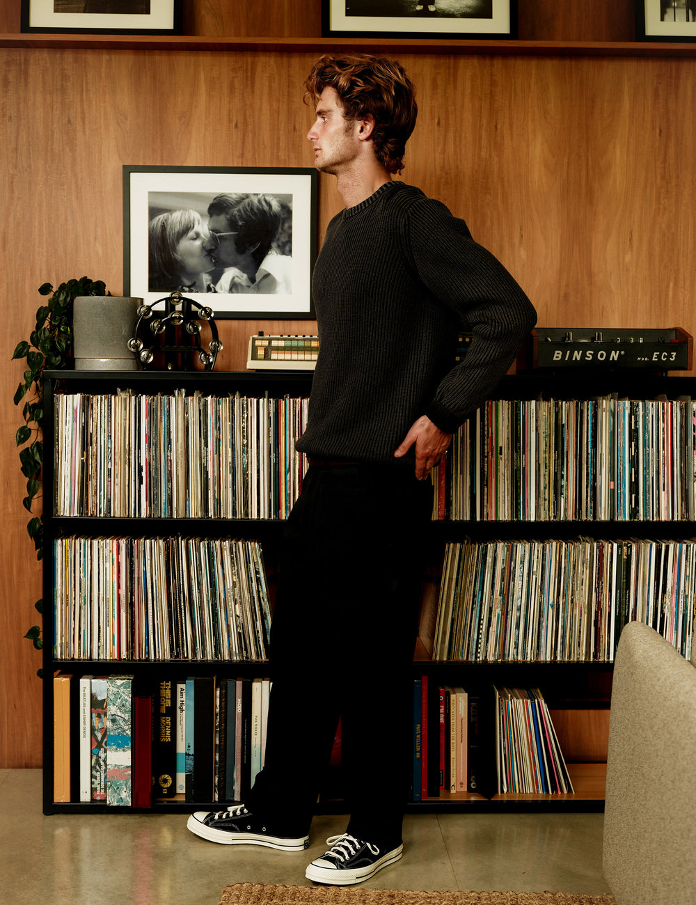 Mr Simple Fisher Chunky Knit in Black | Buster McGee