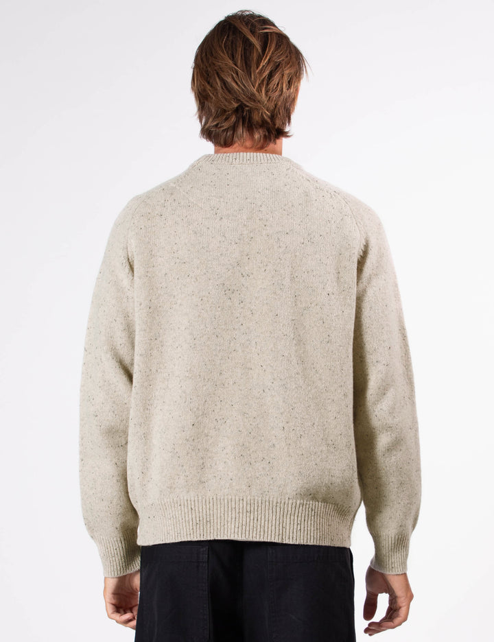 Mr Simple Fred Crewneck Knit in Oatmeal | Buster McGee Daylesford