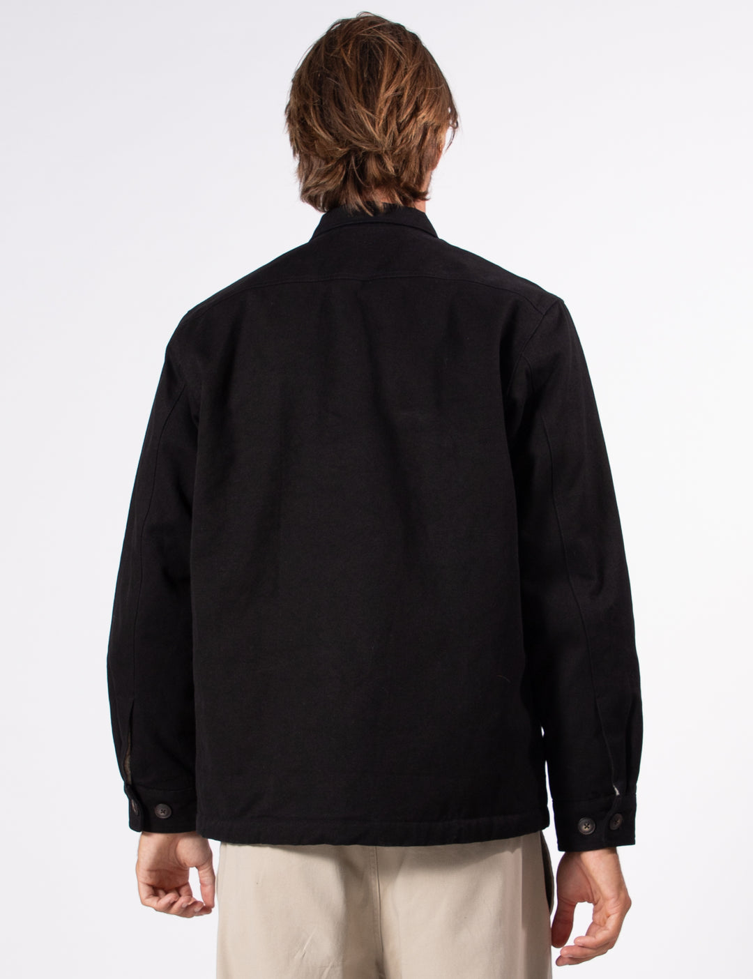 Mr Simple Stockyard Sherpa Jacket in Black | Buster McGee