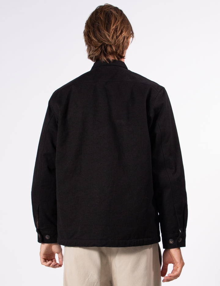Mr Simple Stockyard Sherpa Jacket in Black | Buster McGee