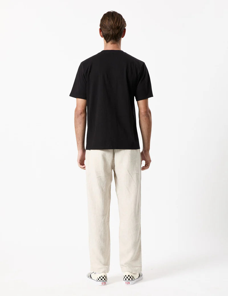 Mr Simple Burbank Linen Pant in Natural | Buster McGee