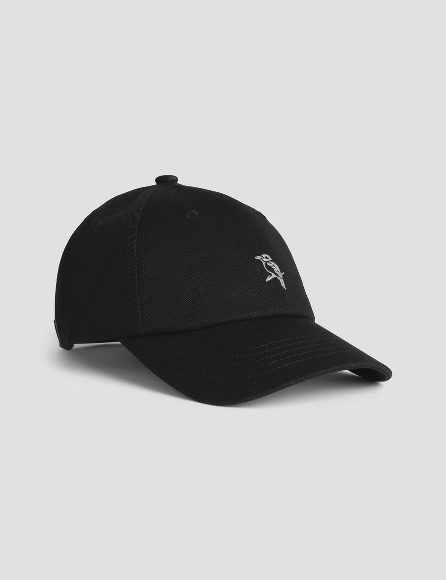 Mr Simple Rog Dad Cap in Black and Vintage White | Buster McGee