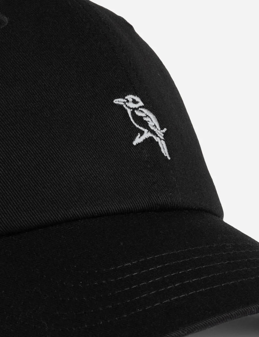 Mr Simple Rog Dad Cap in Black and Vintage White | Buster McGee