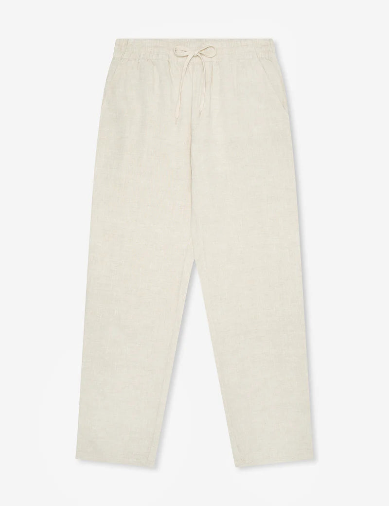 Mr Simple Burbank Linen Pant in Natural | Buster McGee