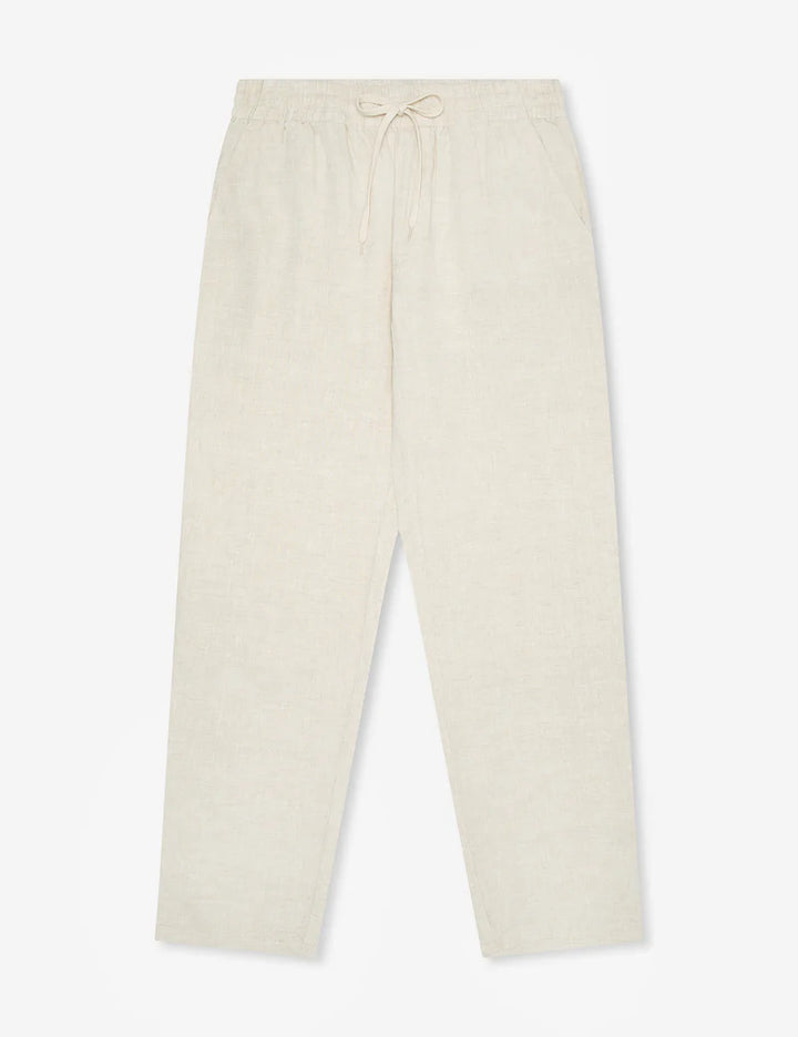 Mr Simple Burbank Linen Pant in Natural | Buster McGee