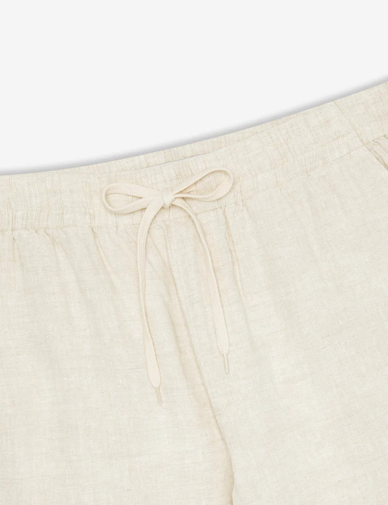 Mr Simple Burbank Linen Pant in Natural | Buster McGee