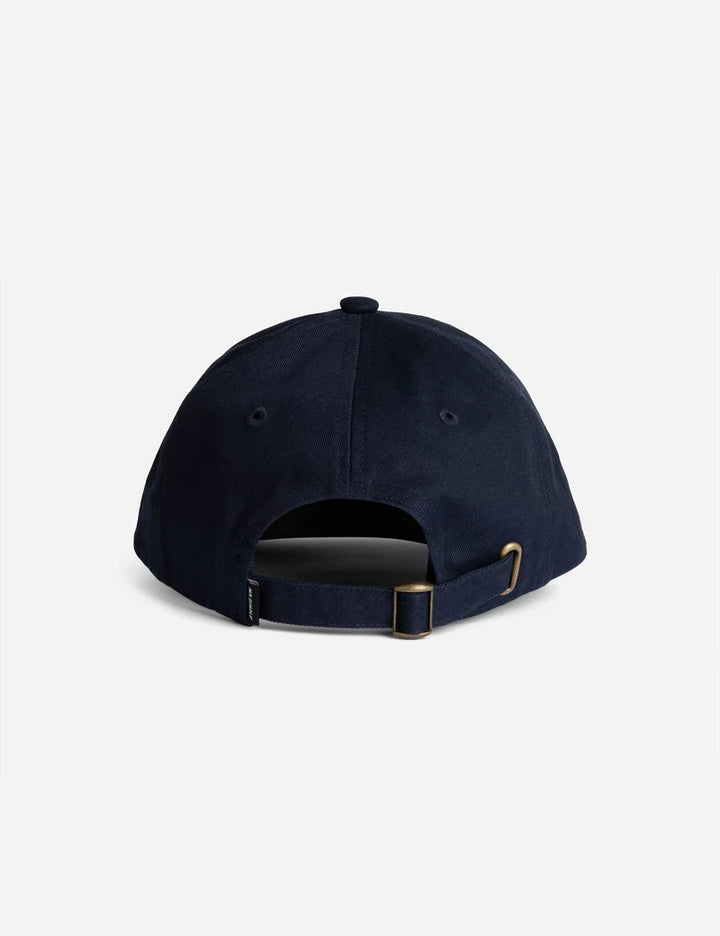 Mr Simple Rog Dad Cap in Navy and Vintage White