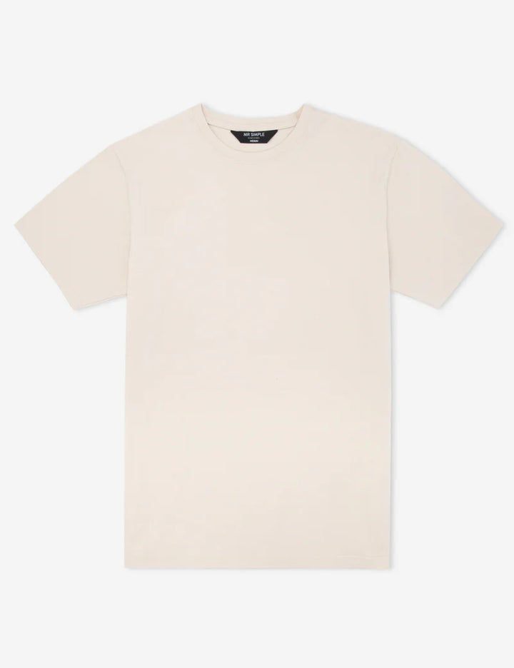 Mr Simple Reginald Tee in Natural | Buster McGee