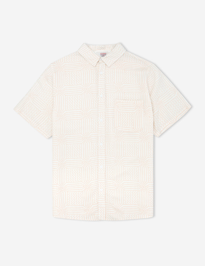 Mr Simple - Casbah BBQ Shirt in Salmon | Buster McGee