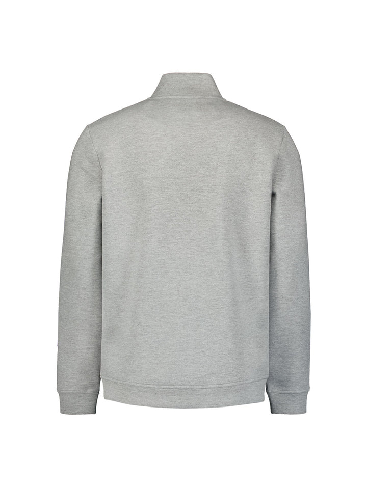 No Excess Timeless Basics Pique Bomber in Grey Melange | Buster McGee