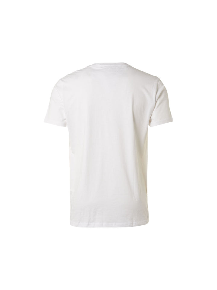 No Excess Solid Basic Crewneck Tee in White | Buster McGee