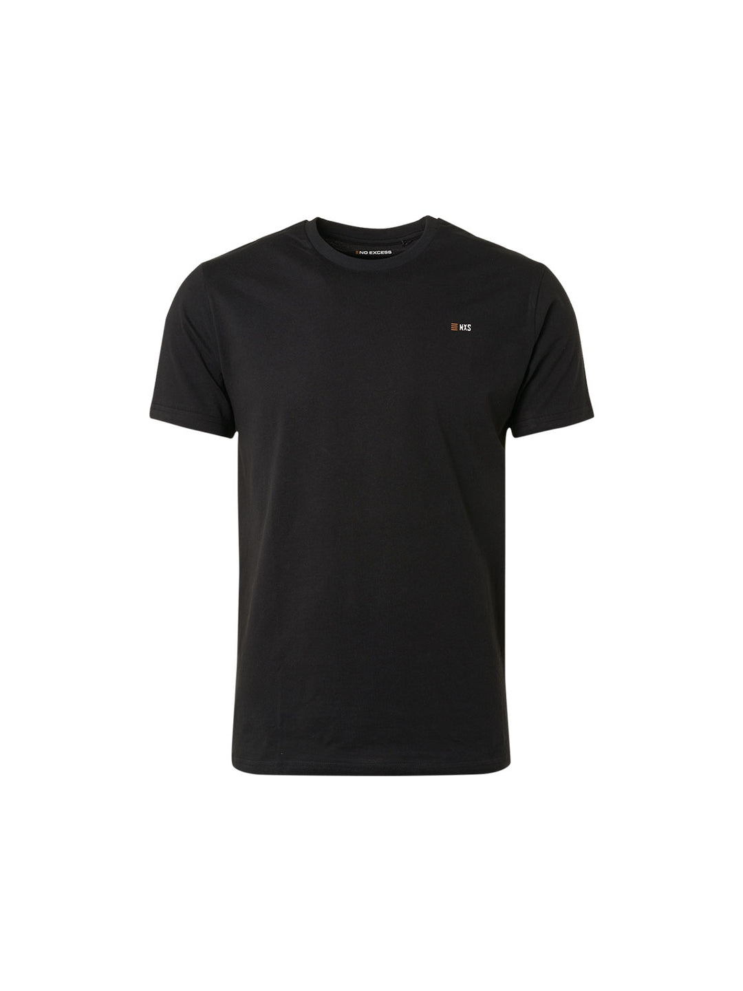 No Excess Solid Basic Crewneck Tee in Black | Buster McGee