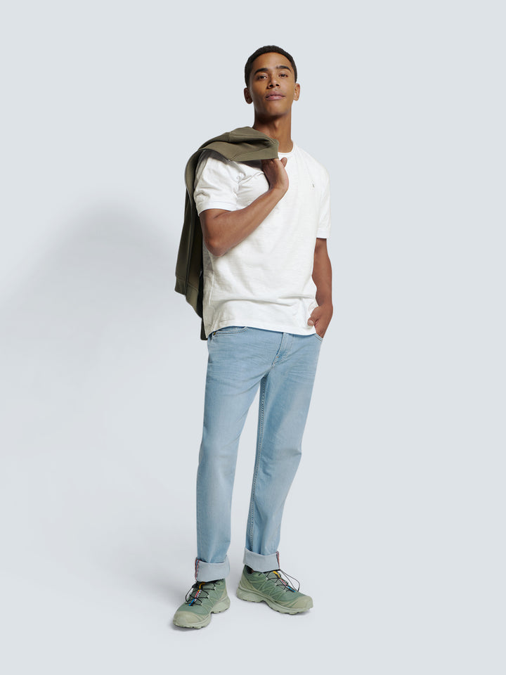No Excess Timeless Basics Crewneck Tee in White | Buster McGee