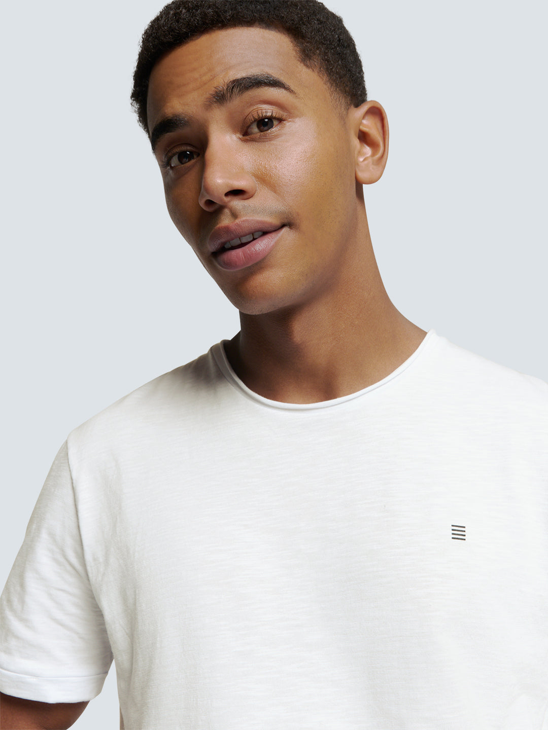 No Excess Timeless Basics Crewneck Tee in White | Buster McGee