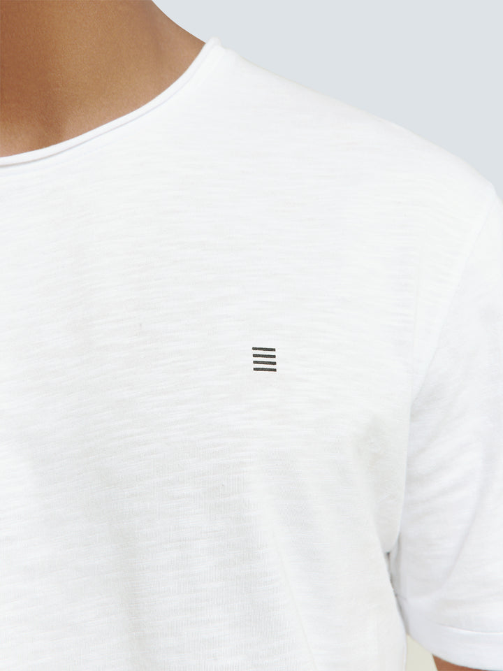 No Excess Timeless Basics Crewneck Tee in White | Buster McGee