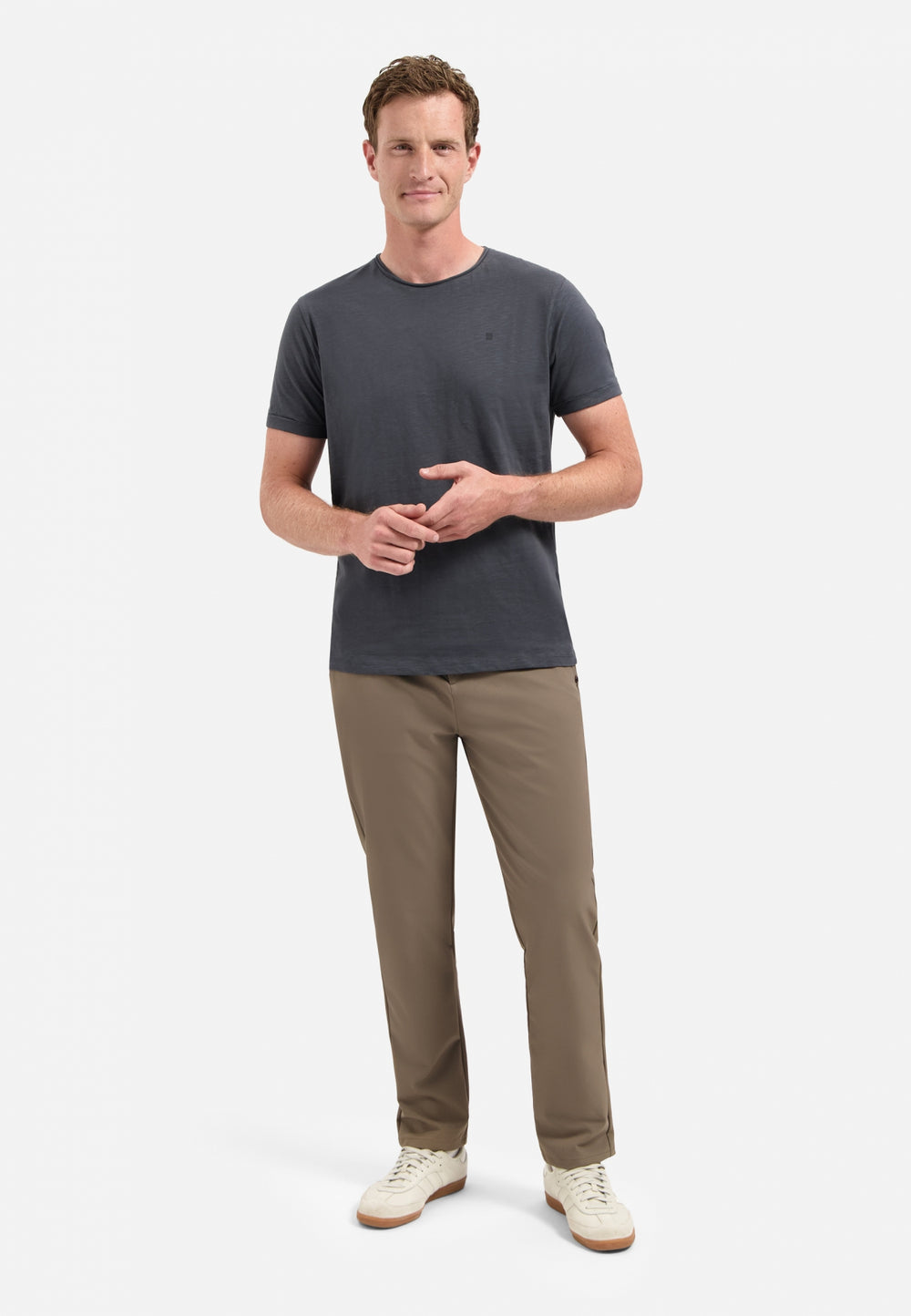 No Excess Timeless Basics Crewneck Tee in Dark Grey | Buster McGee