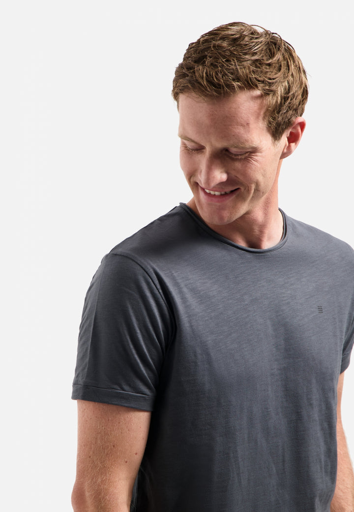 No Excess Timeless Basics Crewneck Tee in Dark Grey | Buster McGee