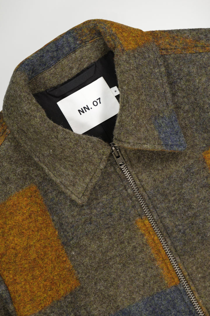 NN07 - Gael 8267 Jacket in Brown Check | Buster McGee Daylesford