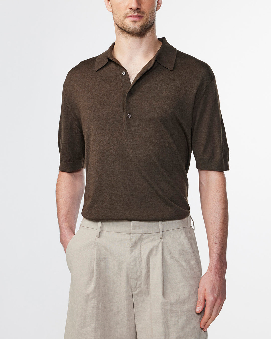 NN07 Raymond SS Polo 6584 in Demitasse | Buster McGee