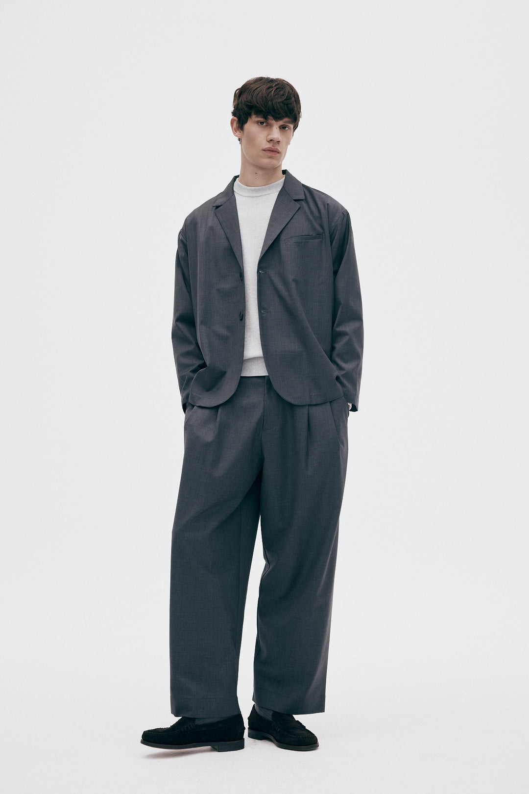 Unfeigned Sartorial City Blazer Wool WR in Grey | Buster McGee