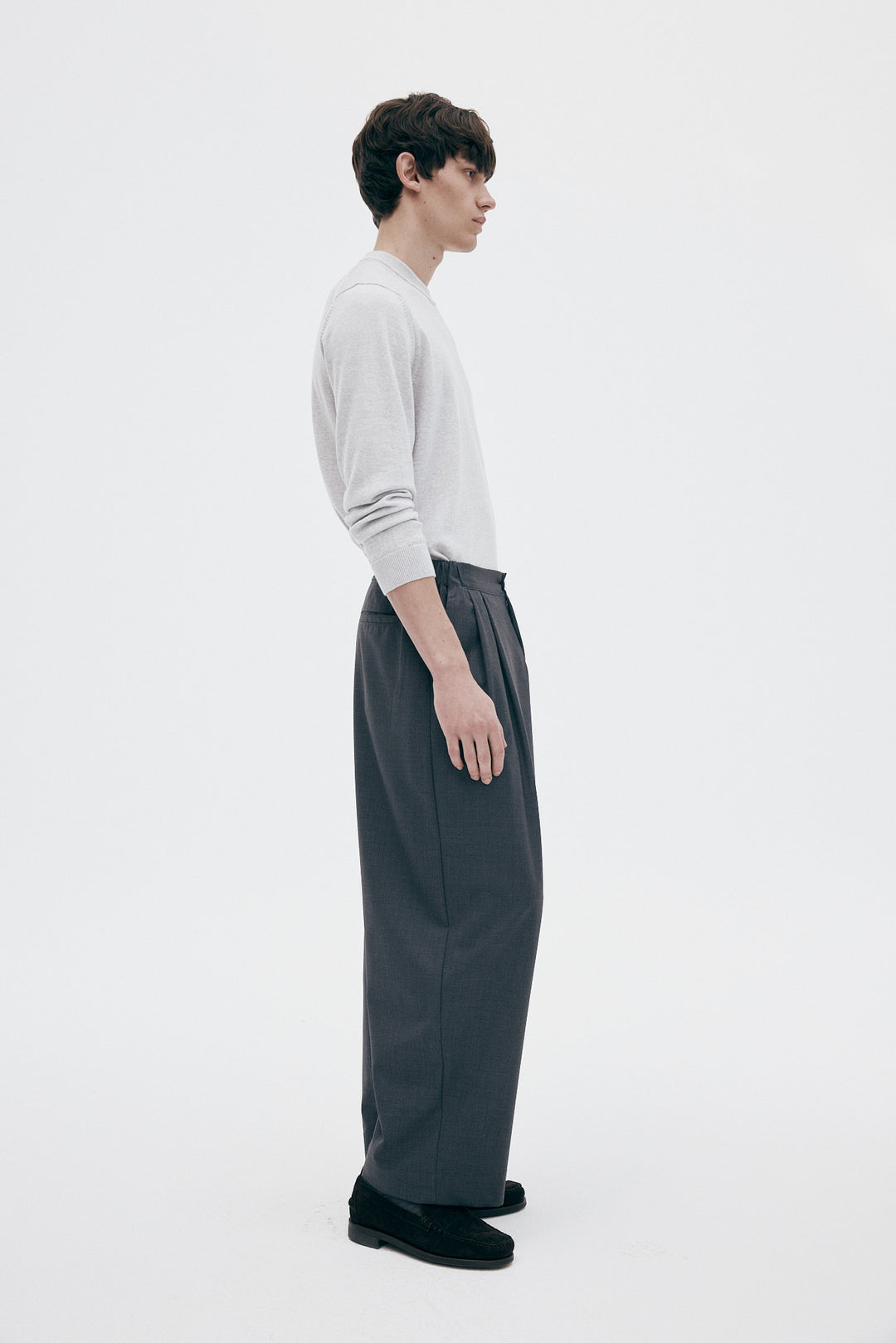 Unfeigned Sartorial City Pants Wool WR in Grey | Buster McGee
