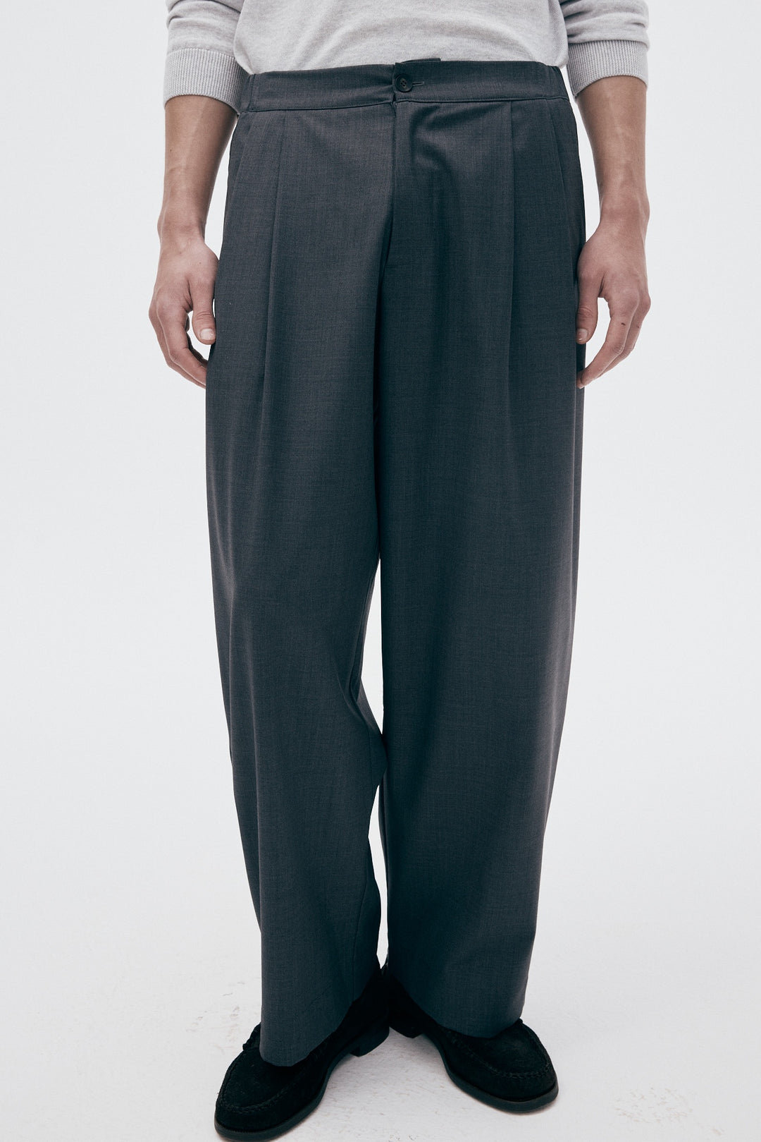 Unfeigned Sartorial City Pants Wool WR in Grey | Buster McGee