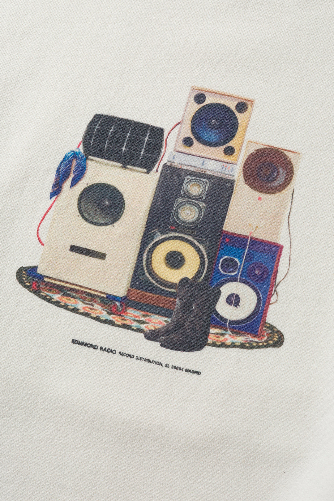 Edmmond Studios Sound System Sweatshirt in Off White | Buster McGee