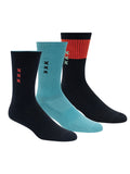 Scotch & Soda 3 Pack Men's Crew Socks in Navy One Size | Buster McGee