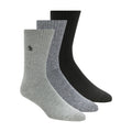 Scotch & Soda 3 Pack Men's Crew Socks in Gray/Black | Buster McGee