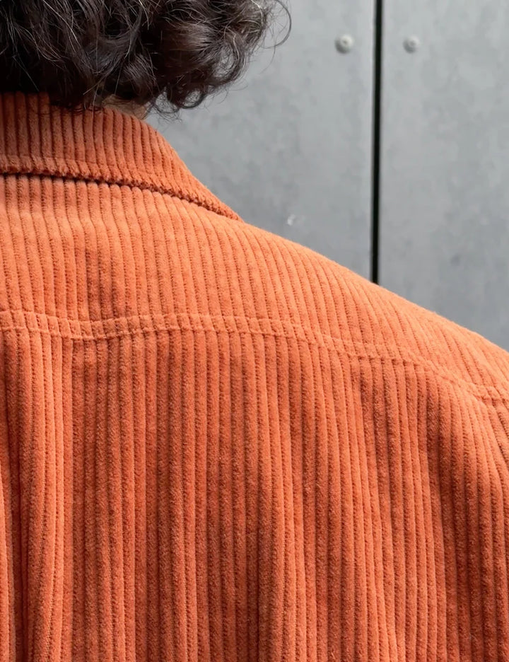 Mr Simple Stockyard Sherpa Jacket in Brick Cord | Buster McGee