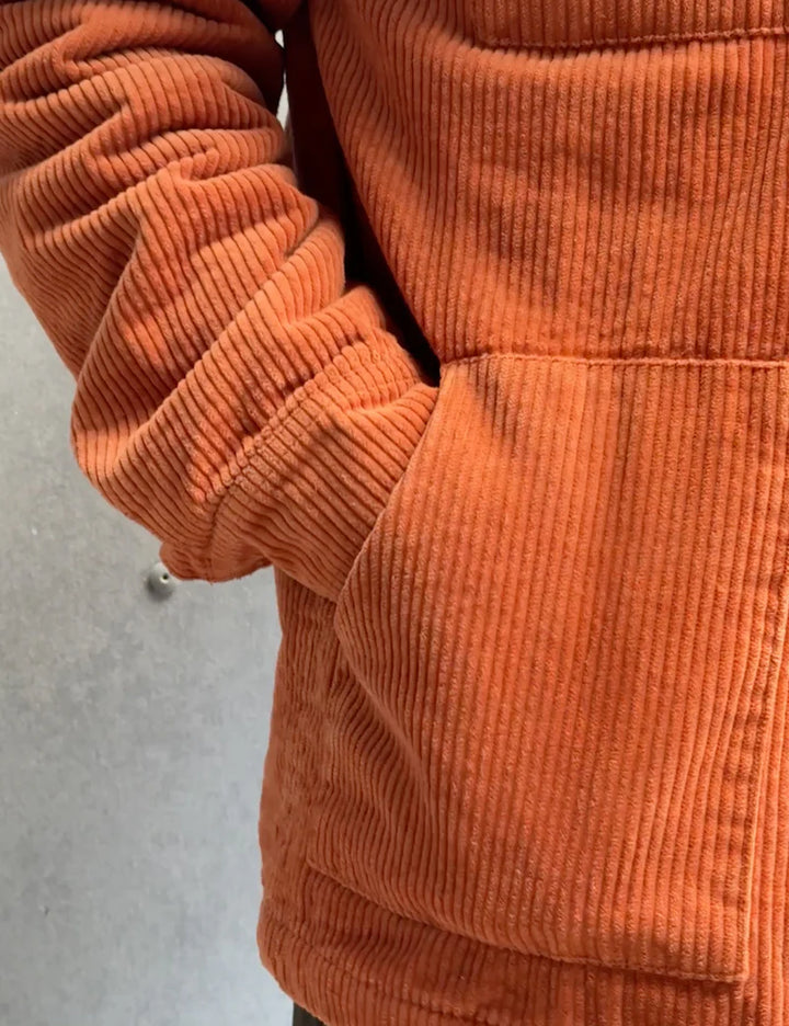 Mr Simple Stockyard Sherpa Jacket in Brick Cord | Buster McGee